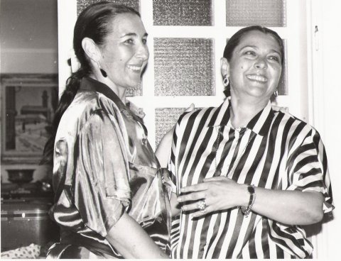 <p style="text-align: right;" dir="rtl">סילביה עם VICTORIA EUGENIA<br />1987</p>